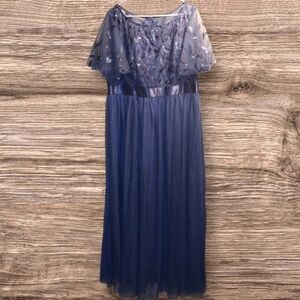 Ever Pretty Cornflower Blue Maxi Gown Size 24